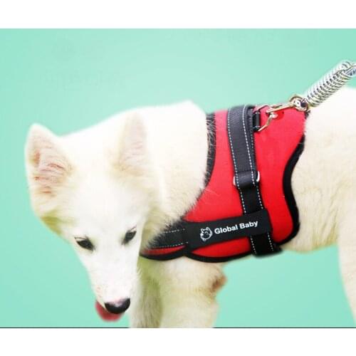 High Quality Medium Big Pet Harness Oxford Cloth Reflective Adjustable Large Dog Pet Strap Vest Harness