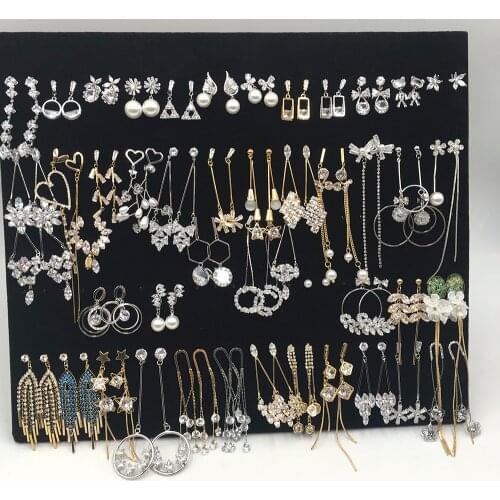 Korean Romantic Shiny Zircon Stud Earrings Long Tassel Earrings Dazzling Earrings Women Bridal Party Jewelry Drop Shipping