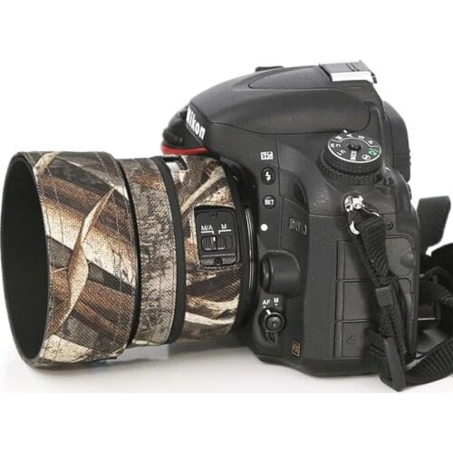 ROLANPRO Lens Cover Camouflage Rain Cover for Nikon AF-S 50mm F/1.4 G Lens Sleeve Guns Case Photography Clothing