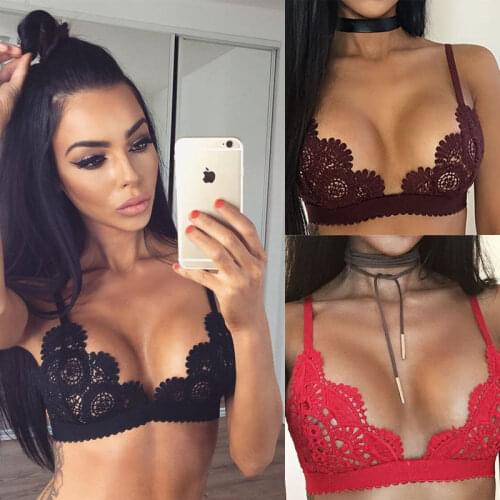 2019 Sexy Fashion Cotton Lace Bra Floral Bras For cosply Women bodysuit Lingerie BH Push Up Bra Bralette
