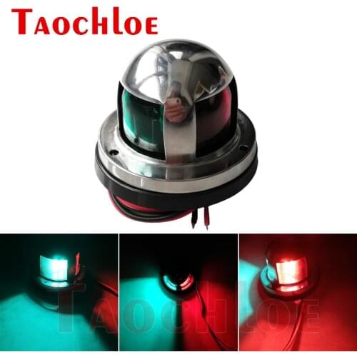 1Pc 12V LED Running Lights For Boat Yacht Boat Navigation Light Deck Mount Sailing Signal Lamps Red Green