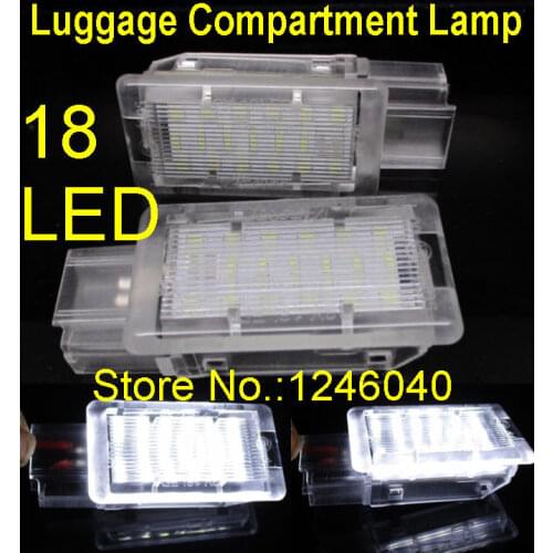 2PCS LED luggage compartment light trunk lamp for Chevrolet Camaro Cruze Aveo Corvette Equinox Impala Malibu Sonic Spark Trax