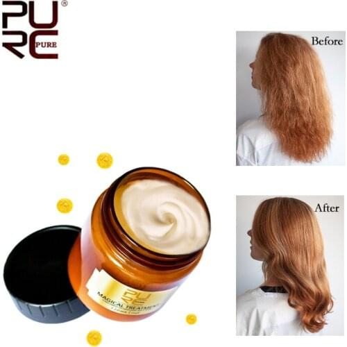 2021 PURC Hot Sale 120ml Magical Hair Mask Deep Conditioning Treatment 5 Seconds to Repair Dry Damaged Make hair Shine Hair Mask