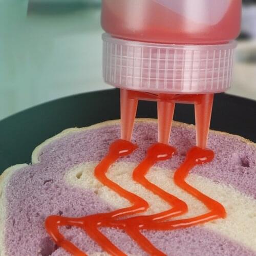 3-hole Squeeze Sauce Pot Squeeze Sauce Bottle Sauce Bottle Salad Dressing Squeeze Bottle Squeeze Bottle Oil Can Jam For Kitchen