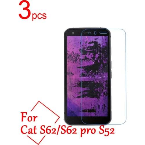 3pcs/lot glossy Ultra Clear/Matte/Nano anti-Explosion LCD Screen Protector Film Cover For Cat S52 S62 pro Protective Film+cloth
