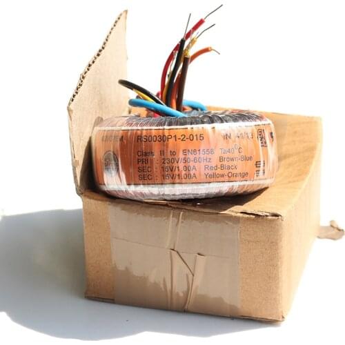 30W Pure Copper TALEMA Audio Toroidal Transformer 30VA 115V/230V Output: 6V 9V 12V 15V 18V 25V for choose