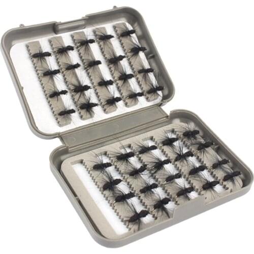 40Pcs/box Fly Larvae Fishing Lures Crank Baits Hooks Bait Fish Tackles