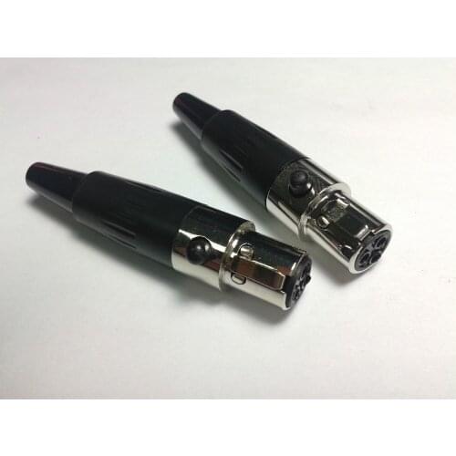 500 PCS high quality Mini XLR 3-Pin Female Jack Audio Cable adapter New