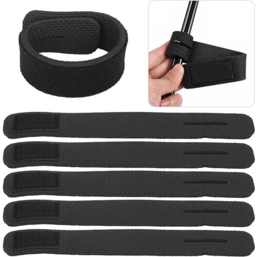 6pcs Elastic Bandage Fishing Rod Tie Straps Adjustable Fishing Rod Belt Nylon Fishing Gear Strap Fishing Tackle