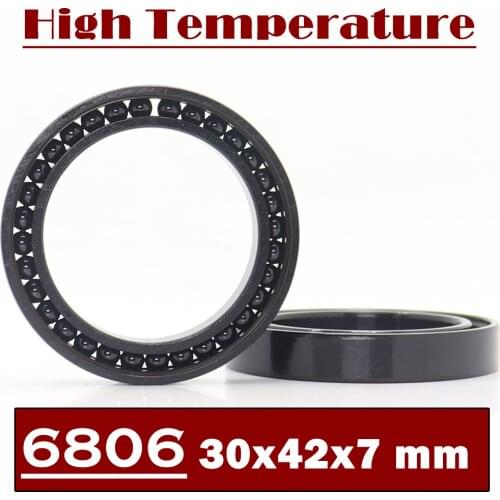 6806 High Temperature Bearing 30*42*7 mm ( 2 Pcs ) 500 Degrees Celsius Thin Section Bearings Full Ball Bearing