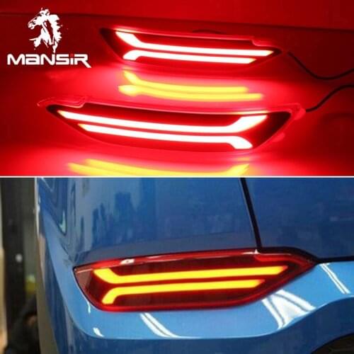 Car LED Rear Bumper Light For Hyundai Tucson 2015 2016 2017 2018 Reflector Taillights Fog Lamp Reverse Lights Brake Lamps