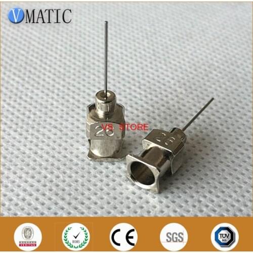 Free Shipping 0.5 Inch Tip Length 26G All Metal Tips Blunt Stainless Steel 12Pcs Dispensing Syringe Needle Tips 1/2 Inch