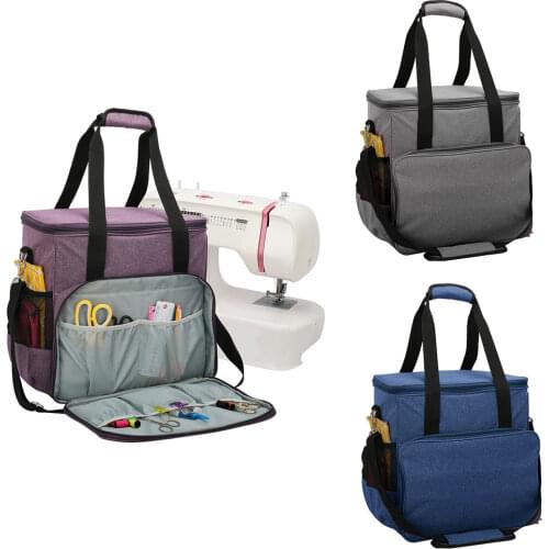 Sewing Machine Carrying Case Waterproof Tote Bag Portable Zipper Storage Bag For Most Standard Sewing Machines And Accessories