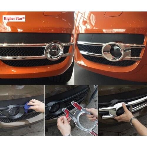 Higher star ABS chrome 2pcs car Front Fog lamp decoraiton cover,2pcs rear fog lamp Cover for Audi Q3 2013-2015