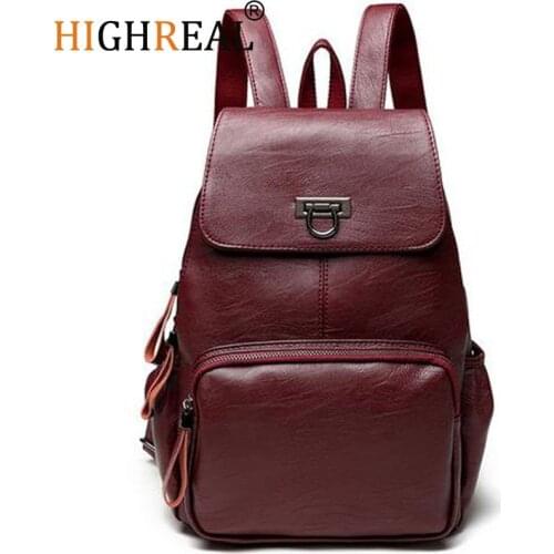 Designer Womens Backpacks Genuine Leather Female Backpack Women School Bag For Girls Large Capacity Shoulder Travel Mochila