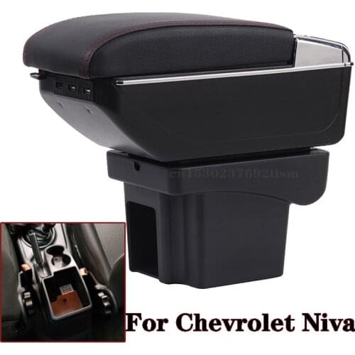 For Chevrolet Niva Armrest Box Niva 1 Universal Car Central Armrest Storage Box cup holder ashtray modification accessorissories