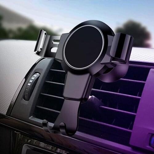 Gravity Phone Holder Air Vent Phone Holder Car Phone Mount Stand Silver