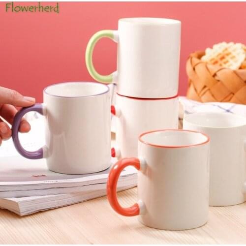 Ceramic Mug Coffee Mug Modern Creative Simple Household Breakfast Water Cup Mug Coffee Milk Cup Mugs Coffee Cups Drinkware