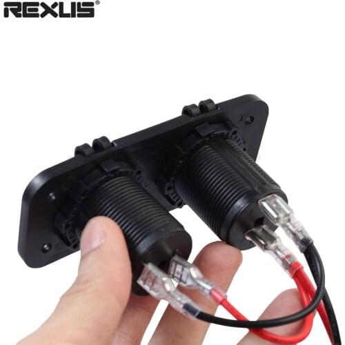 Hot Selling Black Car Motorcycle Cigarette Lighter Female Modified Pieces Set Car Styling Auto Accessories