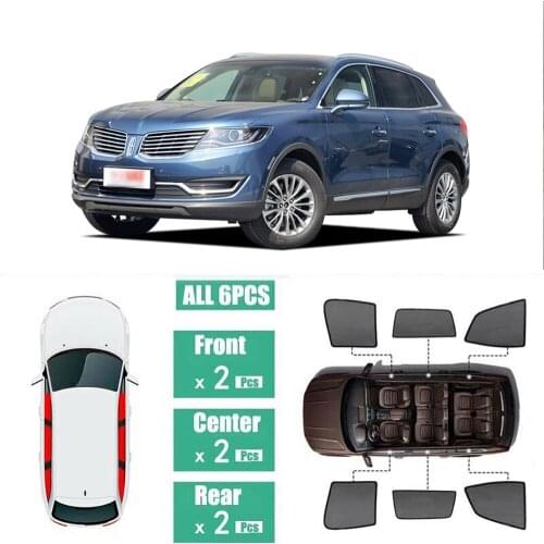 Side Windows Magnetic Sun Shade UV Protection Ray Blocking Mesh Visor Fit For Lincoln MKX