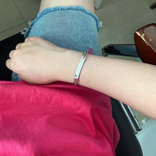 Stainless steel personalized custom custom name European and American fashion trend jewelry gifts for men and women