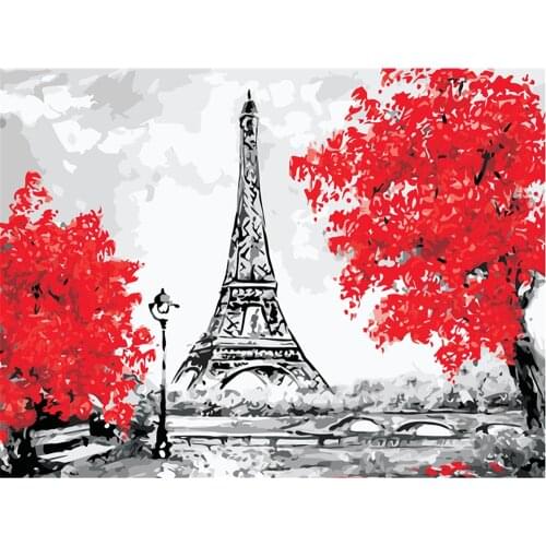 Landscape DIY Embroidery Cross Stitch 11CT Kits Craft Needlework Set Printed Canvas Cotton Thread Home Decoration Sale