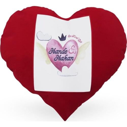 Personalized Valentine 'S Day Themed Red Heart Pillow Case-24