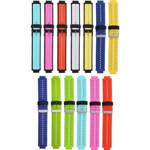 Strap For Garmin 620 630 735 Fashion Sport Soft Silicone Watch Band Strap For Garmin Forerunner 220 230 235 Accessories