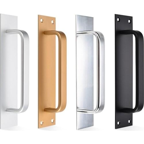 Sliding door handle Fire Toilet Door Pull Plate Push aluminum alloy fire door security door bathroom handle No fading