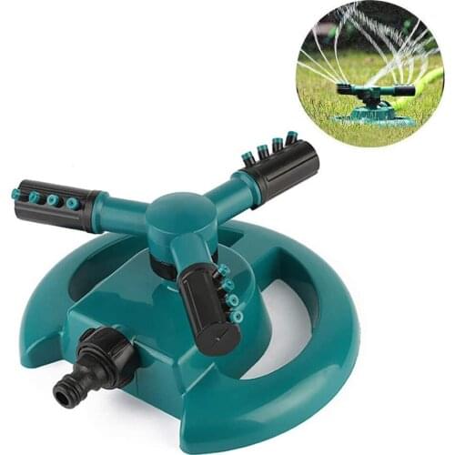 Garden Sprinkler, 360 Degrees Rotating Lawn Sprinkler 3 Arm with Impact Sprinkler - Adjustable Angle, Garden Water Sprinkler