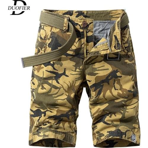 2021 New Cargo Shorts Cotton Men Summer Military Tactical Sweat Shorts Fashion Casual Sweatpants Camouflage Men Beach Shorts