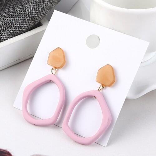 TONGKWOK Bohemia Exaggeration Dangle Earrings For Women Silk Thread Tassel Metal Long Chandelier Earrings #139040