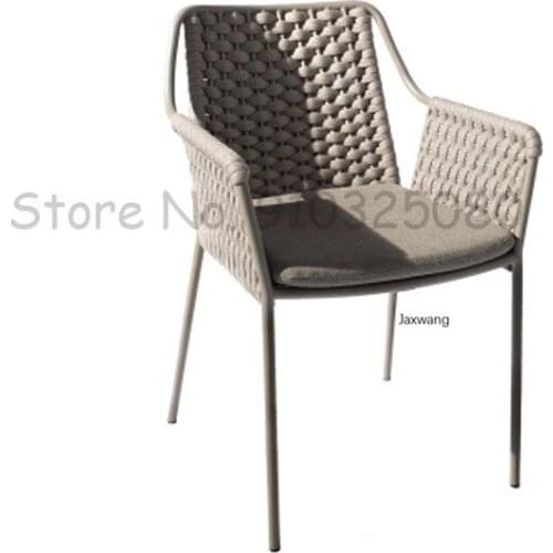 Outdoor Beach Chair Rock Board Armchair Rattan Courtyard Plastic Aluminum Simple Outdoor Balcony Garden Leisure Home Furniture
