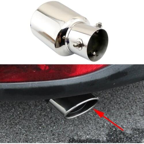 Univeral Rear Exhaust Cover Fit For Honda Fit/Jazz Toyota CHR C-HR Yaris Corolla 2008-2019 Tailpipe Muffler Trim Stainless Style