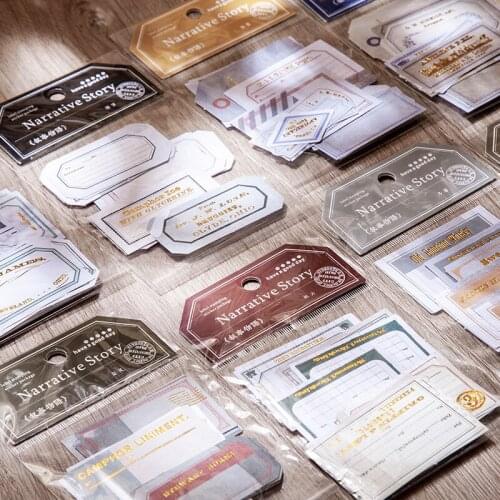 20Pcs/Bag Vintage Label Tag Collection Sticker Package DIY Diary Bullet Journal Decoration Sticker Album Scrapbooking