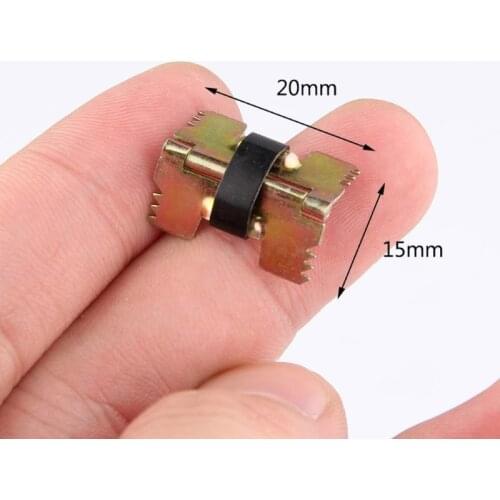 28EB 10Pcs Vintage MIni Size Self-Closing Metal Spring Hinges For Jewelry Glasses Box