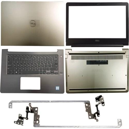 Gold NEW Laptop LCD Back Cover/Front Bezel/Hinges/Palmrest/Bottom Case For Dell Vostro 14 5468 V5468 0DC02Y 05T9CW 0D9GDC 05Y5Y1