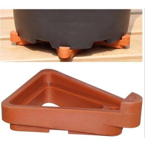 12pcs Triangle Stand Garden Plant Flower Pot Feet Stand Invisible Risers Toes Lifters Bonsai Display Support Indoor Outdoor Rack