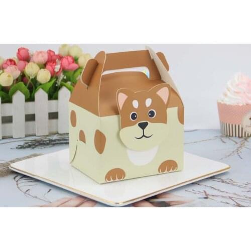 50Pcs Cartoon Lion Totoro Gift Box Animal Head Candy Box Toy Food Cake Packaging Box