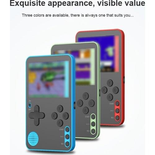 500 Games MINI Portable Retro Video Console Handheld Game Rechargeable 8 Bit Built-in Gameboy 2.4 Inch Color LCD Screen
