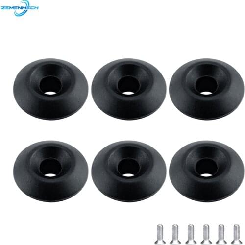 6PCS Kayak Canoe Plastic Deck Line Guides Outfitting Nylon Round Shape Rope Guides Boat Rowing Boat Dinghy Rigging Accessories