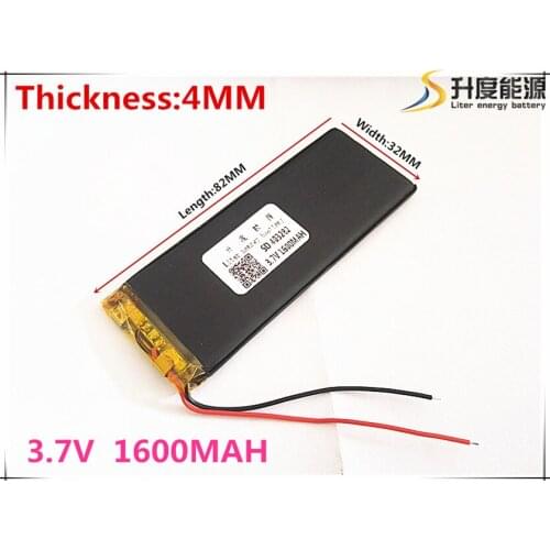 403282 1600mah 3.7V tablet battery Rechargeable Battery For Goophone I5 Y5 V5 Clone
