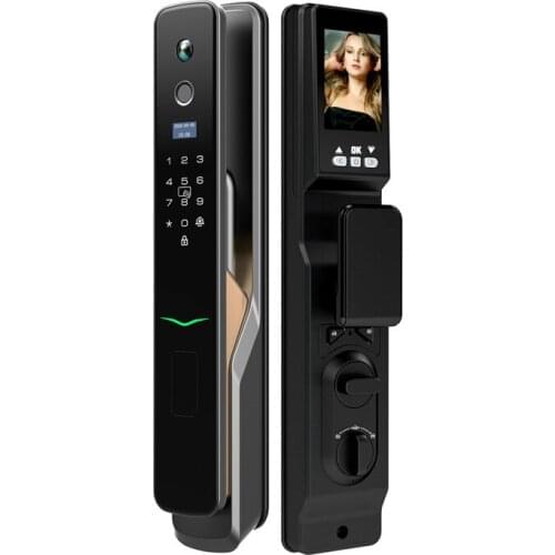 Automatic Lock Fingerprint Smart Door Lock For Home Apartment Office Passcode Card Locks Lithium Battery New