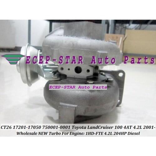 CT26V 750001 750001-5001S 750001-0001 1720117050 17201-17050F 17201-17050A 1720117050F 1720117050 Turbo LandCruiser 1HD FTE 4.2L