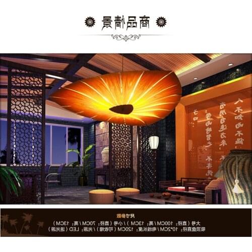 Wood Veneer Southeast Asia Led Pendant Lamp Lamparas Suspension Luminaire Art Bar Restaurant Living Room Hanging Lighting Aras