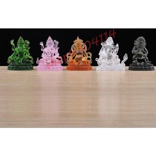 Ancient Law Liulin, Amber, Five Surname God of Wealth Buddha Statue, Exquisite Crafts, Decorations