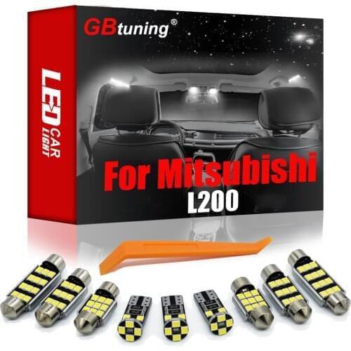 Canbus LED Interior Dome Map Light Kit For Mitsubishi L200 Platform Chassis Triton MQ KJ KK KL (2014-2021) Car Lamp Accessories