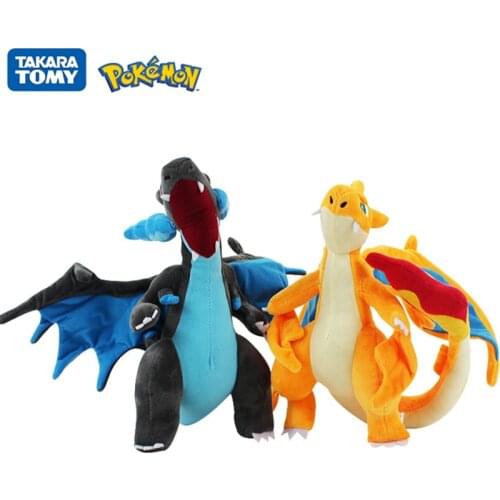 26cm TOMY Pokemon Mega Charizard XY Peluche Cartoon Anime Figures Stuffed Plush Toys Dolls Kids Children Christmas Gifts