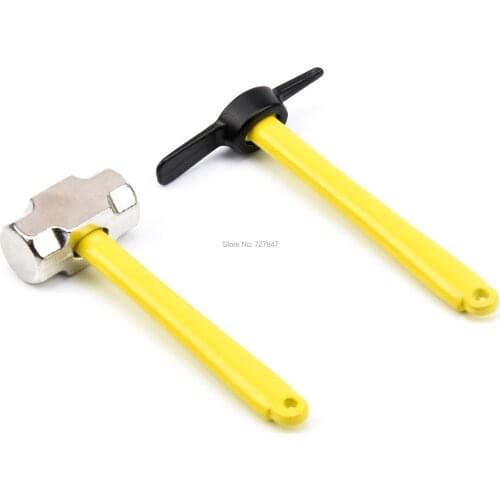 RC Car Simulation Mini Hoe Hammer Decoration For 1/10 1:10 Rc Crawler Accessories Traxxas Trx-4 Tamiya CC01 Axial Scx10 90046