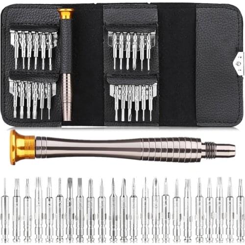 Mobile Phone Repair Tools Precision 25 In 1 Screwdriver Set Repair Tool Kits Torx Phillips Bit Sets Portable For PC Eyeglass